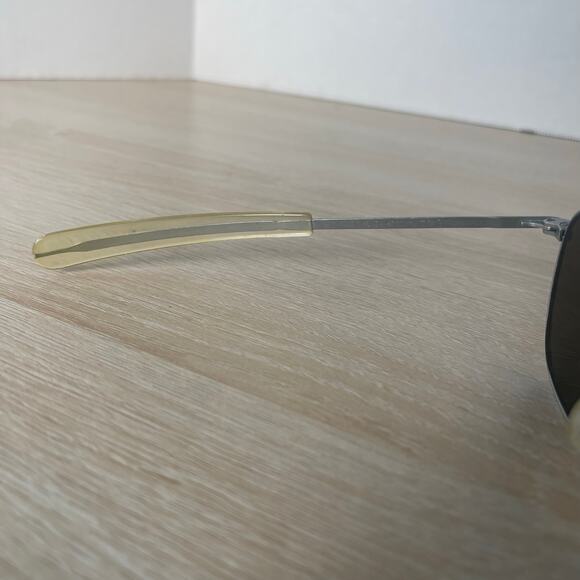Vintage Randolph Engineering Aviator Sunglasses 5 1/2 Matte Chrome READ - Picture 4 of 15